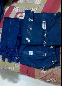 Elegant Navy Blue Kurta Set