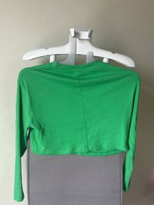Green Crop Top From H&amp;M