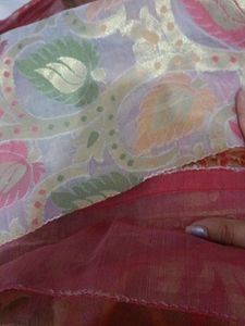 Multicolour Cotton Silk Saree