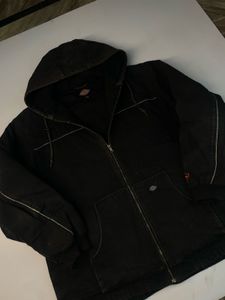 Dickies Black Hooded Work Jacket