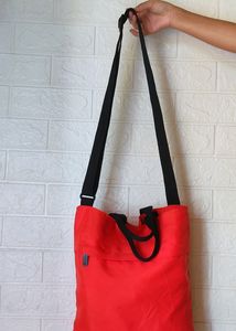Bright Red Tote Bag