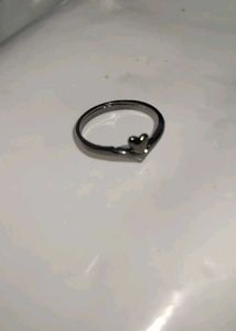 Elegant Rose Gold Ring with Black Stone