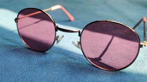 Round Pink Sunglasses