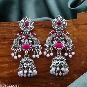 Exquisite Peacock Jhumka Earrings