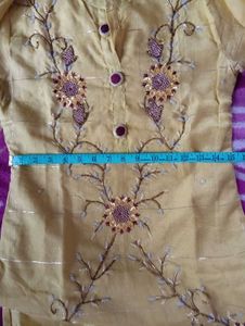 Elegant Yellow Embroidered Kurta Set