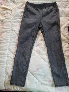 Gray Denim Jeggings