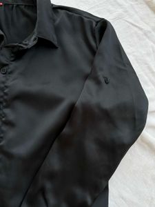 Black Satin Shirt