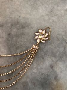 Exquisite Floral Crystal Hair Chain
