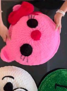 Hello Kitty Inspired Round Plush Cushion😻