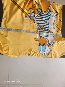 Yellow Donald Duck Graphic T-Shirt