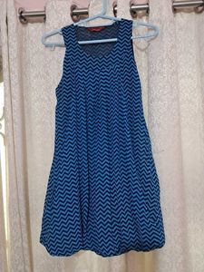 Bubble Hem Chevron Top/Dress