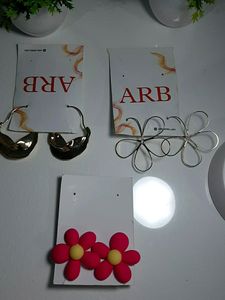 3 Combo Gold Plated Earrings...combo