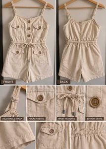 Boho Cargo Romper
