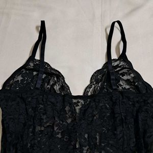 Y2k Vintage Gothic Princesscore Lace Babydoll Top