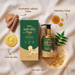 Vasu Swarna Malish Ayurvedic Tailam Baby Massage O
