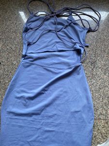 Newme  Blue Spaghetti Strap Maxi Dress