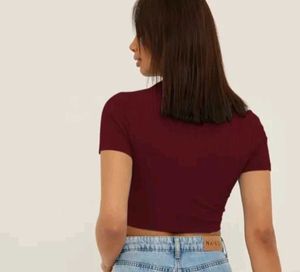 red crop top