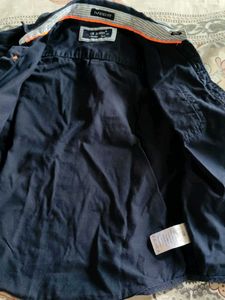 Men's Navy Blue Casual Shirt