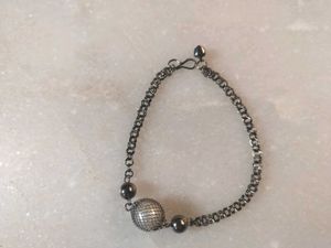 Unique Chain Bracelet with Orb Pendant