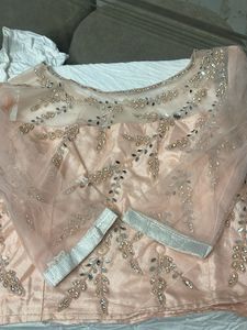 Elegant Embroidered Sheer Blouse