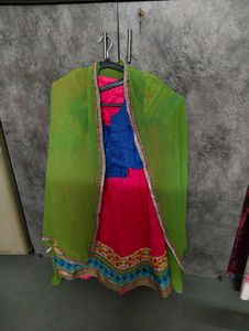 Vibrant Green Silk Saree
