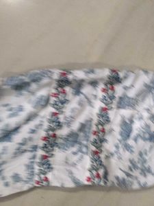 Beautiful White Floral Kurta