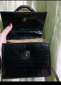 Black mini handbag