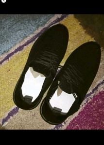 Black Knit Sneakers
