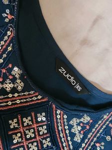 Embroidered Teal Kurta