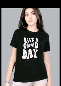 Black "Have A Good Day" Graphic Tee