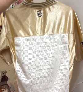 Gold Varsity Style Jersey Top