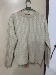 Cream Cable Knit Sweater