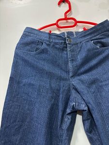 Classic Blue Denim Flare Jeans