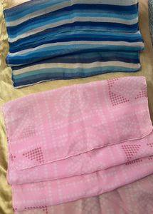 Pink And Blue Scarves Combo_CLEARANCE