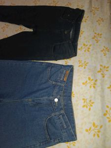 Classic Blue &amp; Black Denim Jeans