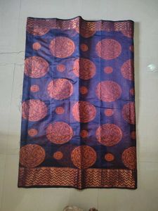 New Navy blue cotton saree