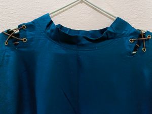 Bottle Green Cape Top