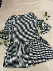 Chequered Skater Dress