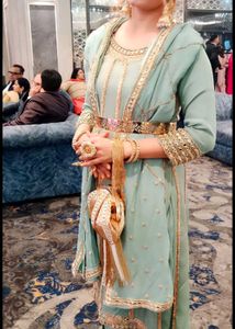 Elegant Indian Suit with Dhoti pants n Dupatta