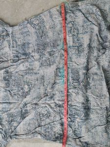 Blue &amp; White Printed Kurta