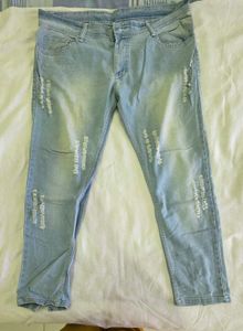 Light Wash Distressed Jeans