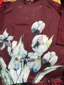 Floral Print Long Sleeve Top