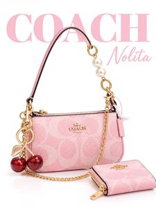 Coach Nolita Gift packaging with charm& pouch 🩷