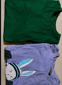 Girls T-Shirt Bundle - Two Cute Tops