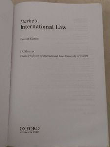 Starke's International Law 11th Edition