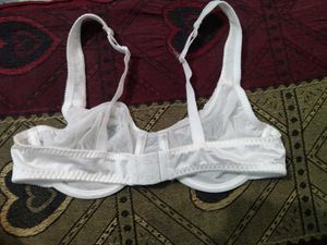 White Mesh Non-Padded Underwire Bra