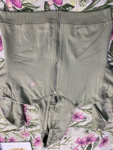 Olive Green Embroidered Zip Hoodie