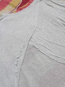 Grey Cactus Print Long Sleeve T-Shirt