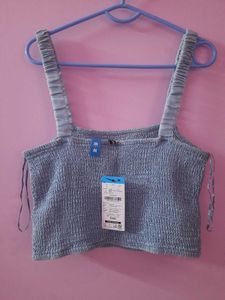 Zudio Smocked Crop Top