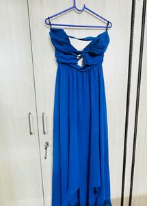 Elegant Blue Maxi Dress